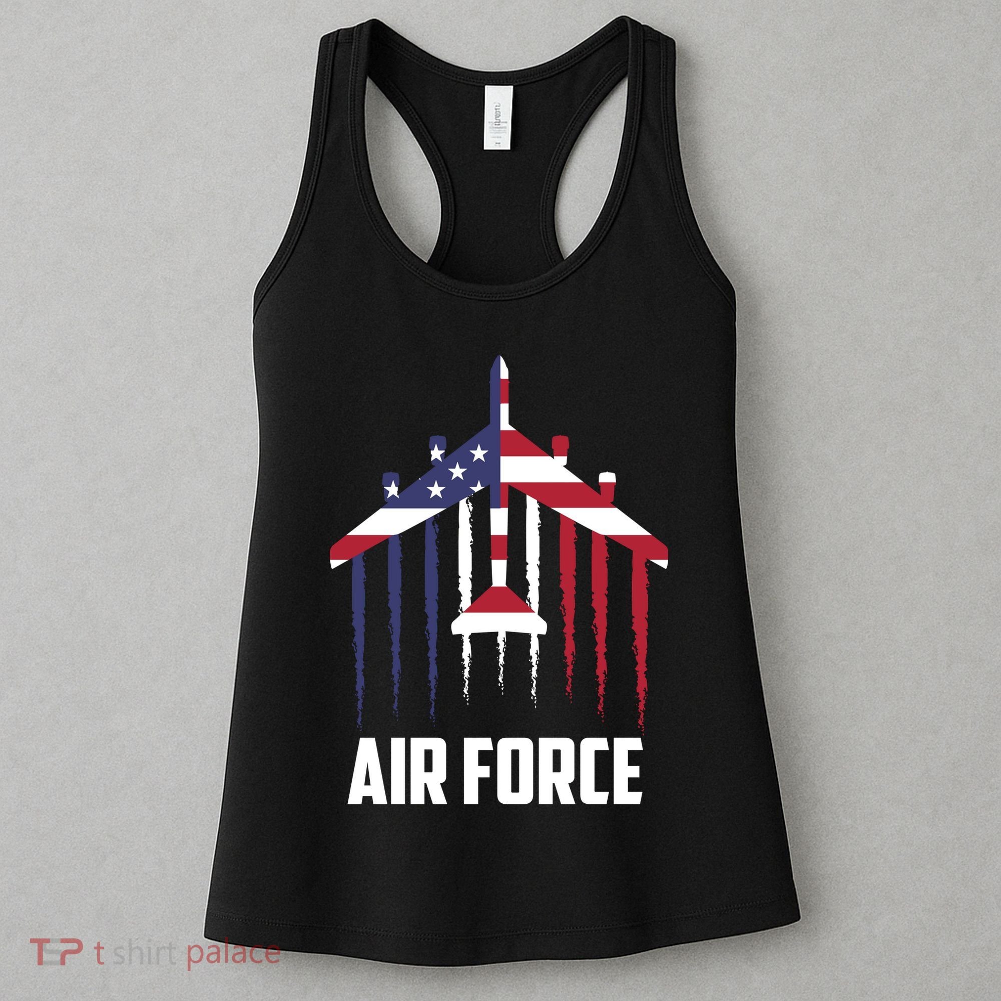 Memorial Day Air Force B52 Bomber American Women's Tank Top