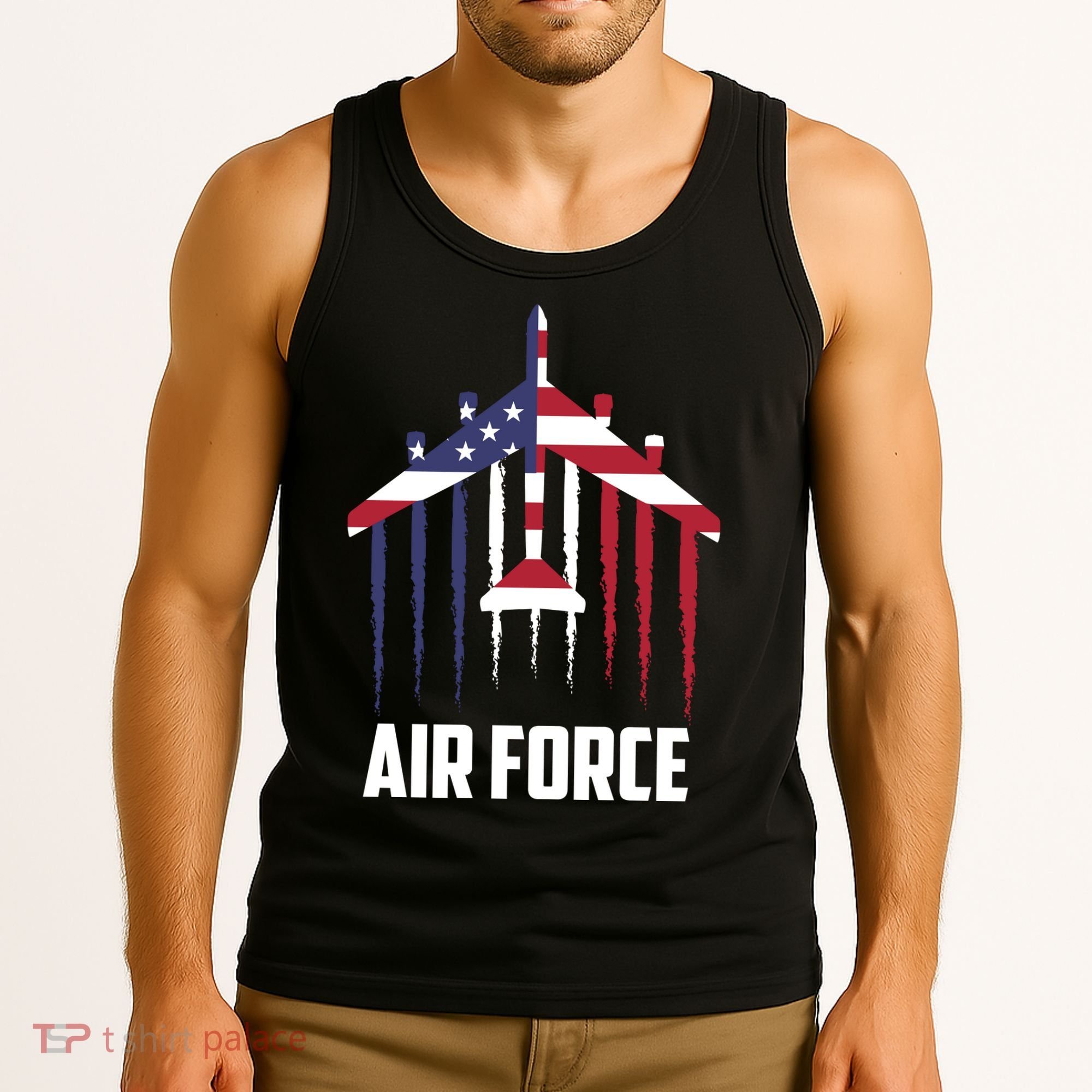 Memorial Day Air Force B52 Bomber American Tank Top