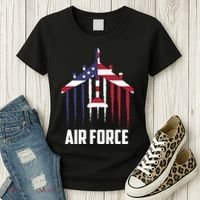 Memorial Day Air Force B52 Bomber American Women's T-Shirt thumb 3