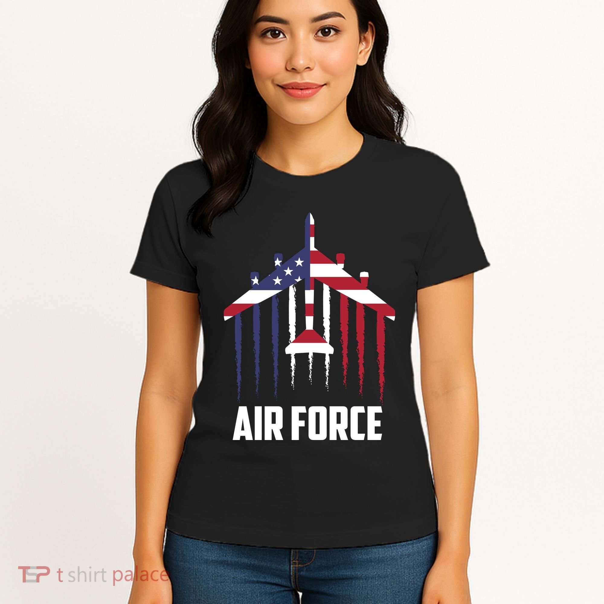 Memorial Day Air Force B52 Bomber American Women's T-Shirt