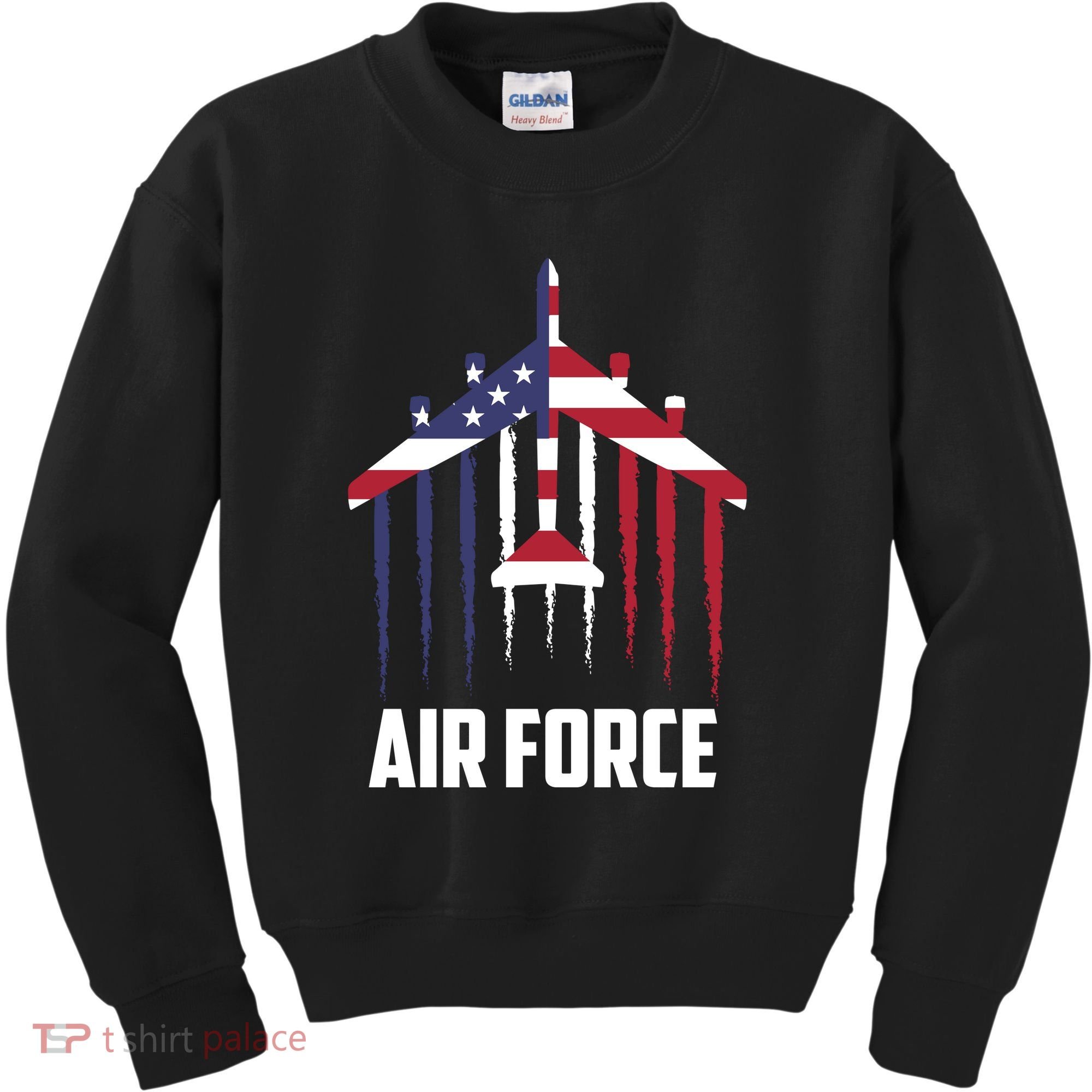 Memorial Day Air Force B52 Bomber American Kids Sweatshirt