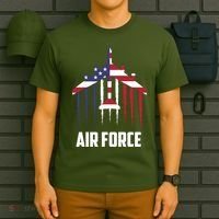 Memorial Day Air Force B52 Bomber American T-Shirt thumb 6
