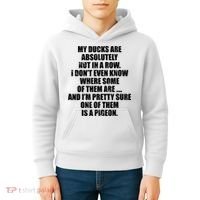 My Ducks Are Absolutely Not In A Row Pigeon Kids Hoodie thumb 4