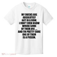 My Ducks Are Absolutely Not In A Row Pigeon Kids T-Shirt thumb 0