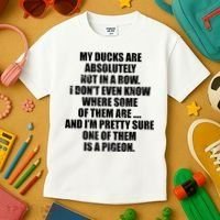 My Ducks Are Absolutely Not In A Row Pigeon Kids T-Shirt thumb 3