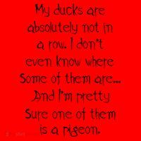 My Ducks Are Absolutely Not In A Row Pigeon Santa Hat thumb 1