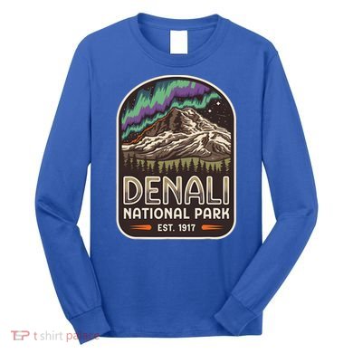 Mount Denali Alaska Mountain Denali National Park Long Sleeve Shirt