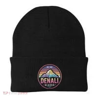 Mount Denali Alaska Mountaineer Climbing Beanie thumb 0