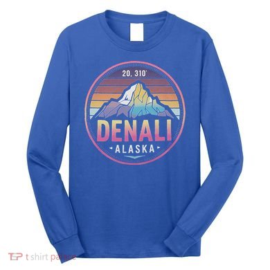 Mount Denali Alaska Mountaineer Climbing Long Sleeve Shirt