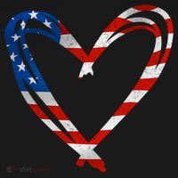 Memorial Day And 4th July Partiotic Heart Gift Bucket Hat thumb 4