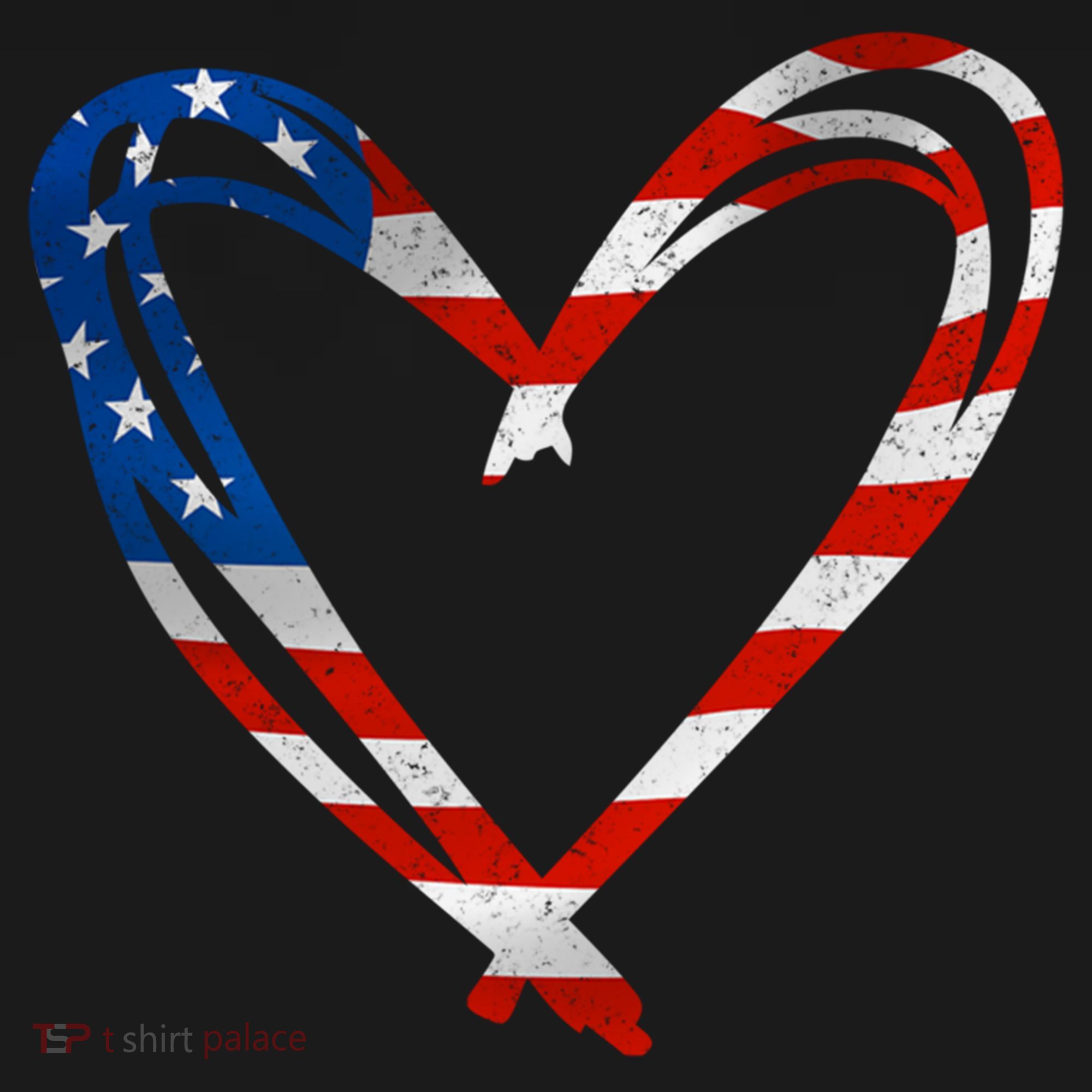 Memorial Day And 4th July Partiotic Heart Gift Bucket Hat