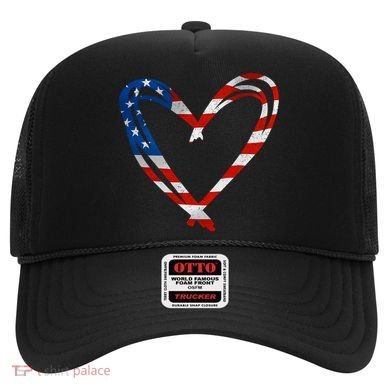 Memorial Day And 4th July Partiotic Heart Gift Hat