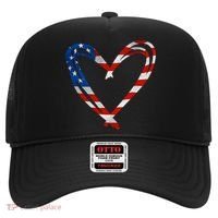 Memorial Day And 4th July Partiotic Heart Gift Hat thumb 0