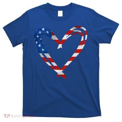 Memorial Day And 4th July Partiotic Heart Gift T-Shirt