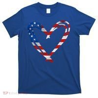 Memorial Day And 4th July Partiotic Heart Gift T-Shirt thumb 0