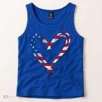 Memorial Day And 4th July Partiotic Heart Gift Tank Top thumb 2