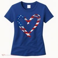 Memorial Day And 4th July Partiotic Heart Gift Women's T-Shirt thumb 0