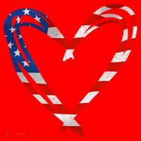 Memorial Day And 4th July Partiotic Heart Gift Santa Hat thumb 1