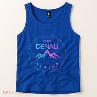 Mount Denali Alaska Mountaineer Climbing National Park Tank Top thumb 2
