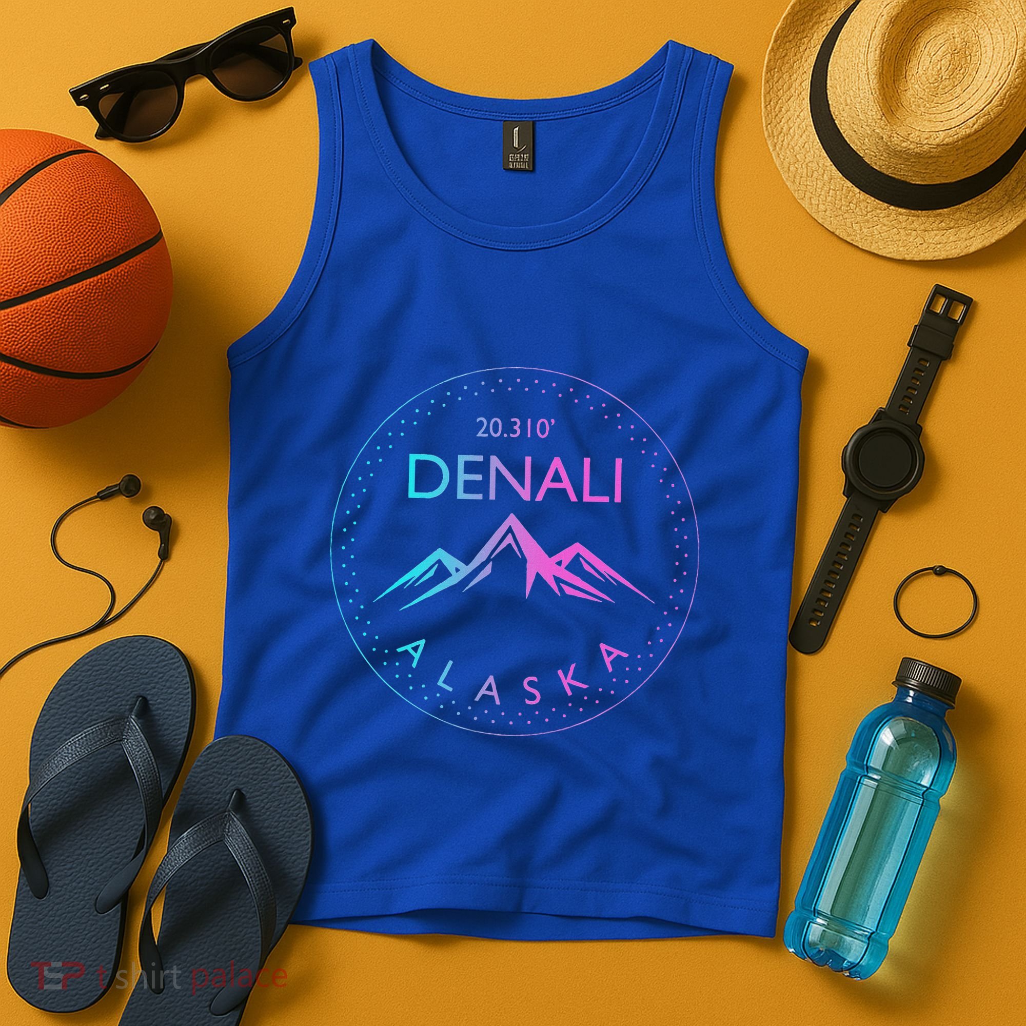Mount Denali Alaska Mountaineer Climbing National Park Tank Top