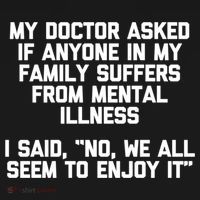 My Doctor Asked If My Family Suffers From Mental Illness Women's Hoodie thumb 2