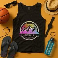 Mount Denali Alaska Mountaineer Climbing National Park Tank Top thumb 4