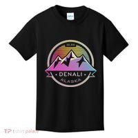 Mount Denali Alaska Mountaineer Climbing National Park Kids T-Shirt thumb 0