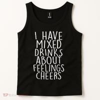 Mixed Drinks About Feelings Cheers Tank Top thumb 2
