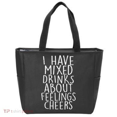 Mixed Drinks About Feelings Cheers Tote Bag