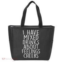 Mixed Drinks About Feelings Cheers Tote Bag thumb 0