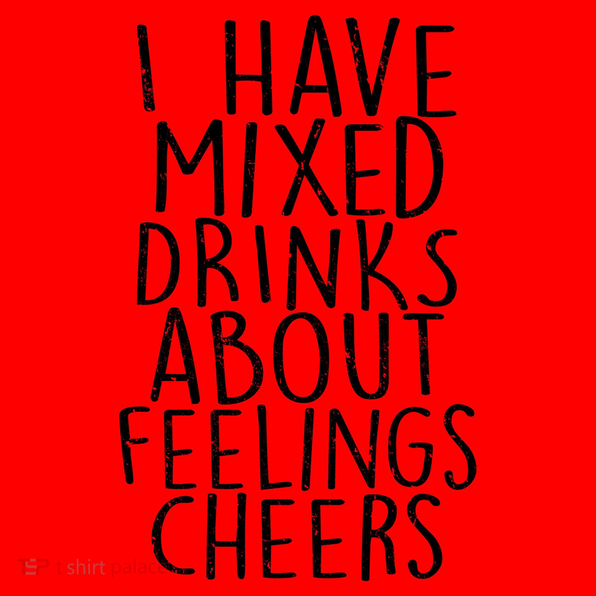 Mixed Drinks About Feelings Cheers Santa Hat