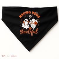 Making Dogs Bootiful Halloween USA-Made Doggie Bandana thumb 0