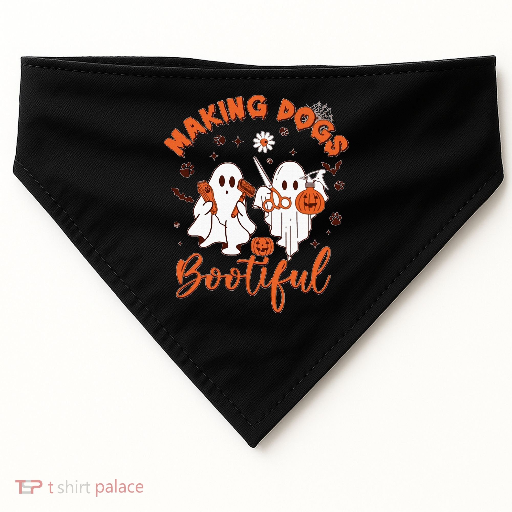Making Dogs Bootiful Halloween USA-Made Doggie Bandana