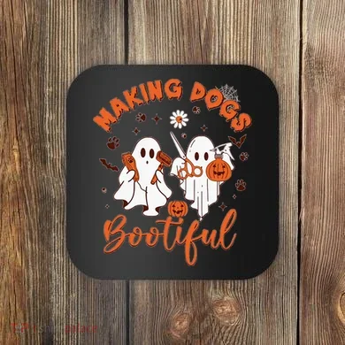 Making Dogs Bootiful Halloween Coaster