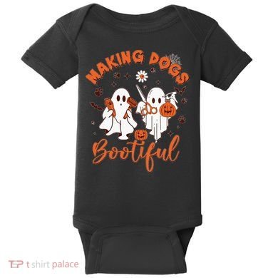Making Dogs Bootiful Halloween Baby Bodysuit