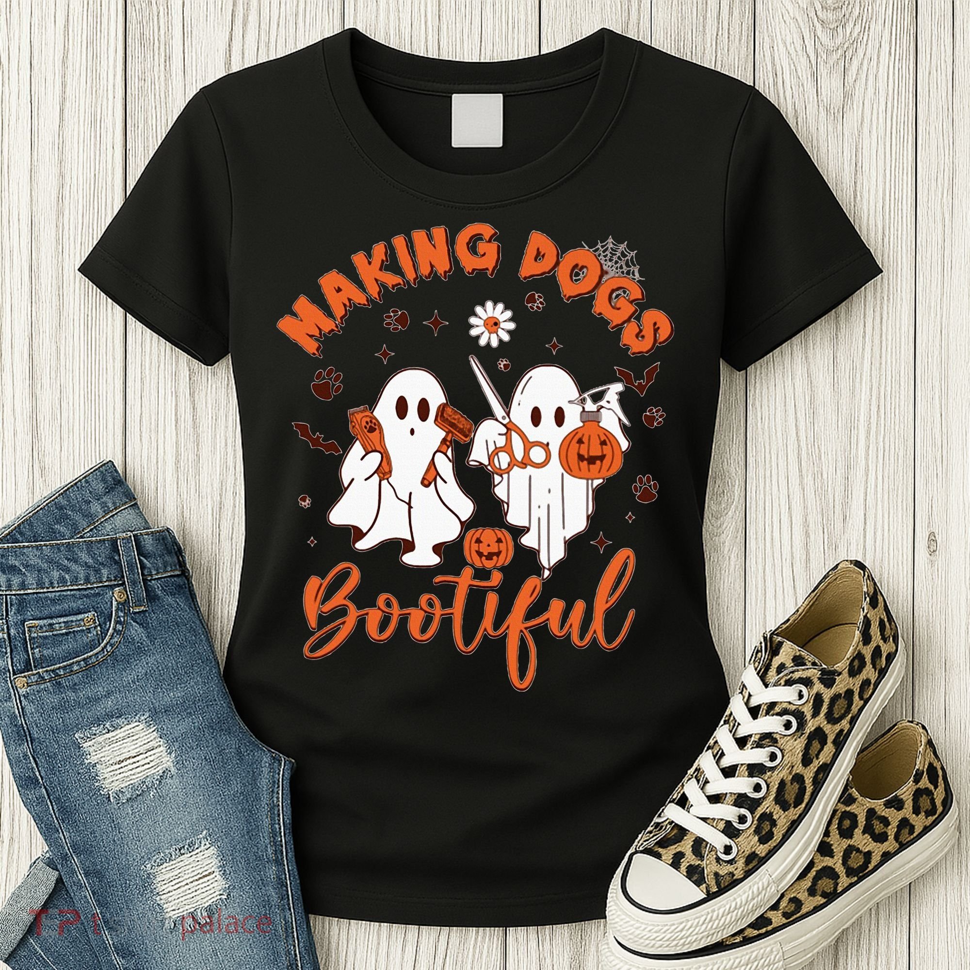 Making Dogs Bootiful Halloween Women's T-Shirt