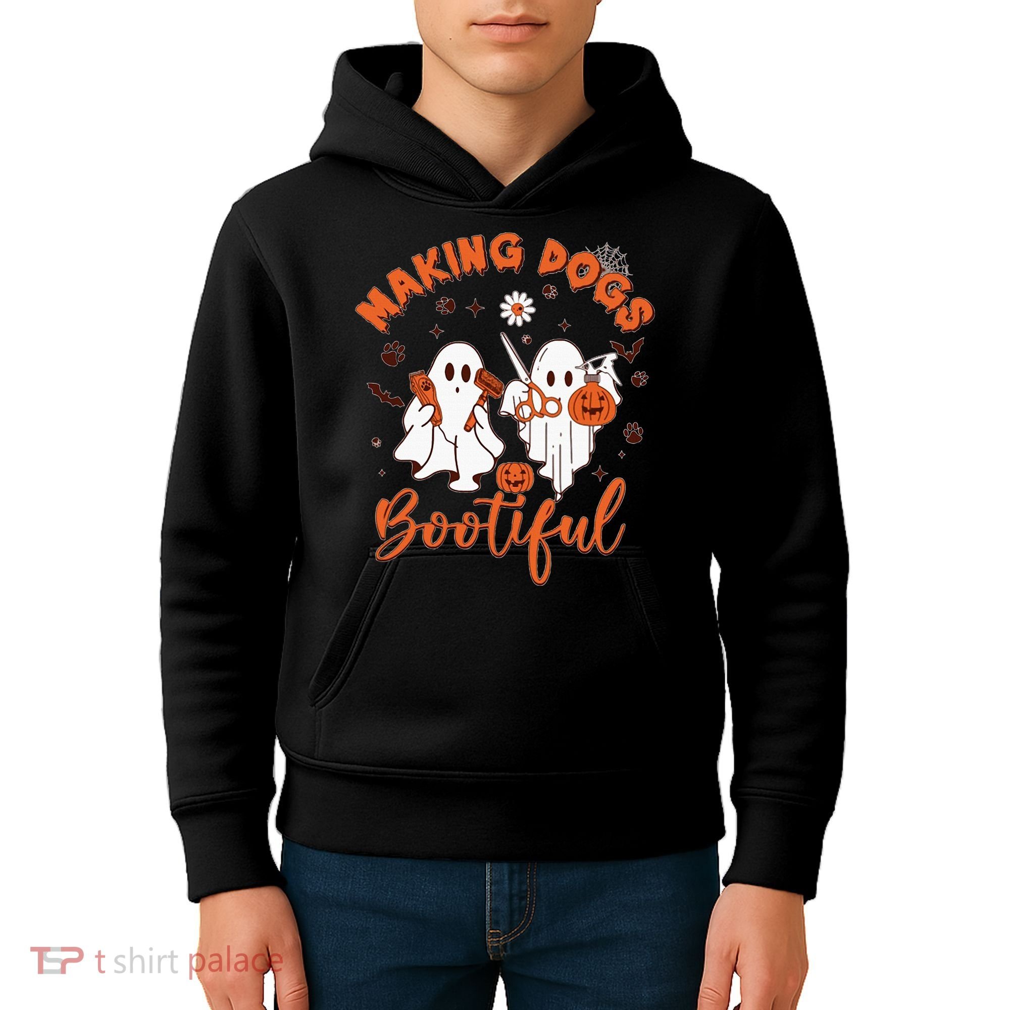Making Dogs Bootiful Halloween Kids Hoodie