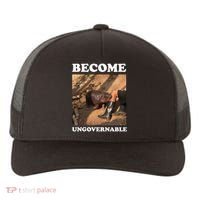 Moo Deng Become Ungovernable Yupoong Adult 5-Panel Trucker Hat thumb 0