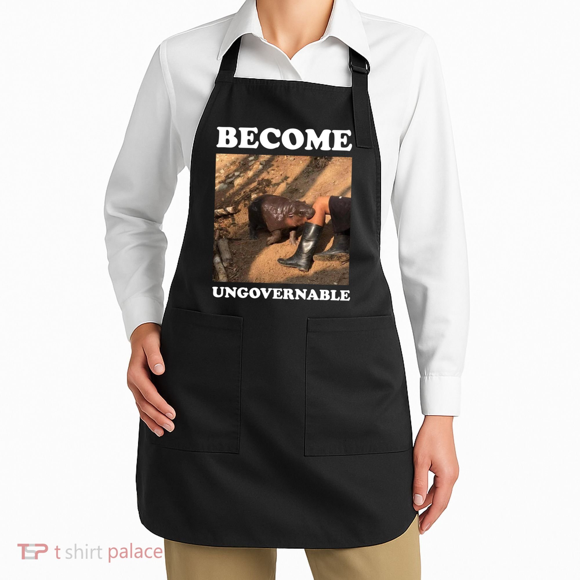 Moo Deng Become Ungovernable Apron