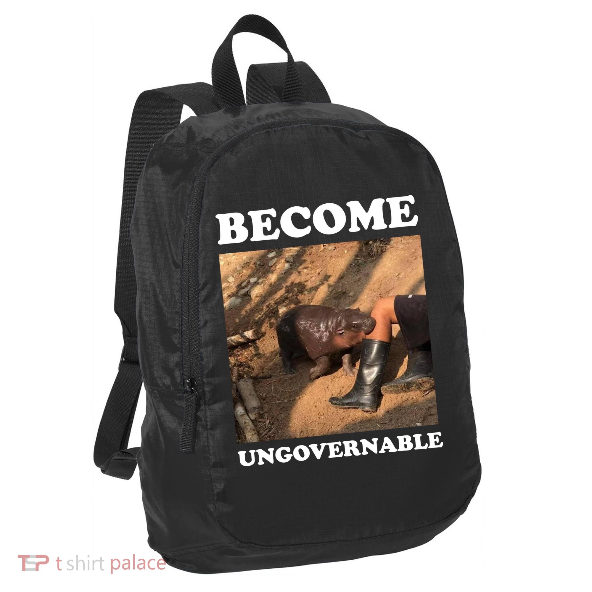 Moo Deng Become Ungovernable Port Authority Crush Ripstop Backpack