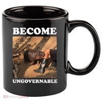 Moo Deng Become Ungovernable 11oz C Handle Ceramic Mug thumb 0