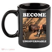 Moo Deng Become Ungovernable 11oz C Handle Ceramic Mug thumb 2