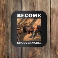 Moo Deng Become Ungovernable Coaster thumb 0