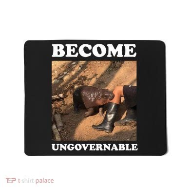 Moo Deng Become Ungovernable Mousepad