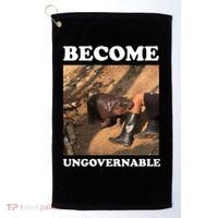 Moo Deng Become Ungovernable Golf Towel thumb 0