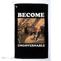 Moo Deng Become Ungovernable Golf Towel thumb 0