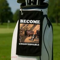 Moo Deng Become Ungovernable Golf Towel thumb 2