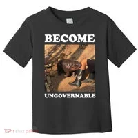 Moo Deng Become Ungovernable Toddler T-Shirt thumb 0