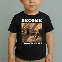 Moo Deng Become Ungovernable Toddler T-Shirt thumb 2