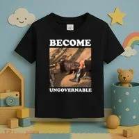 Moo Deng Become Ungovernable Toddler T-Shirt thumb 3